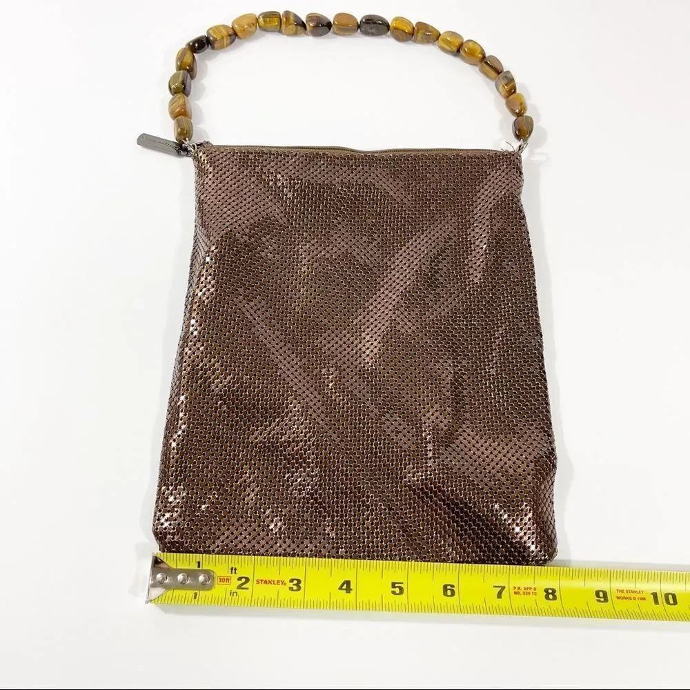 Bronze Whiting & Davis Mesh Bag - Picture 6 of 10
